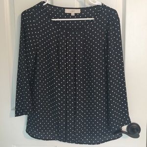 LOFT Poka Dot Blouse